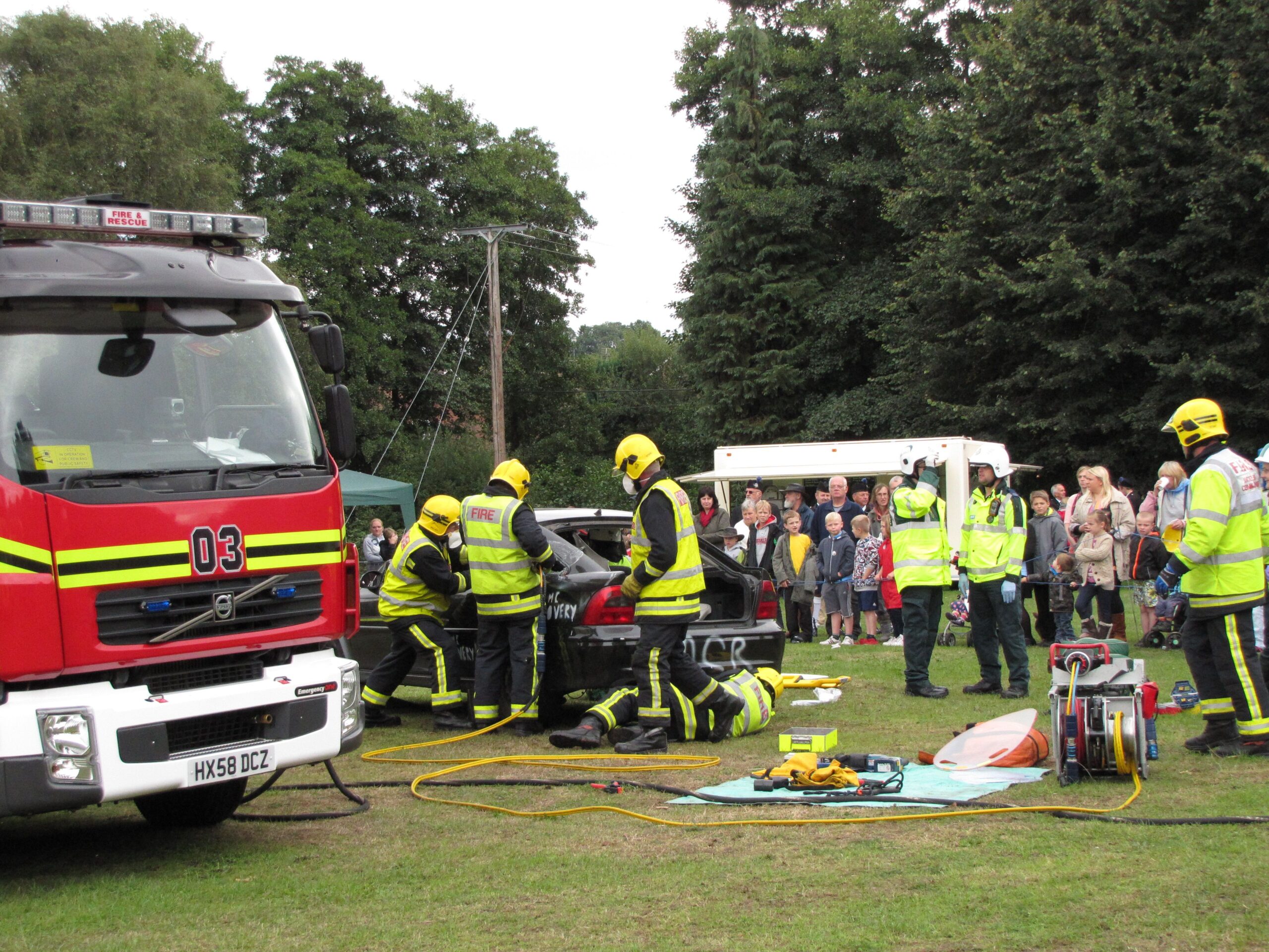 Bordon emergency services show