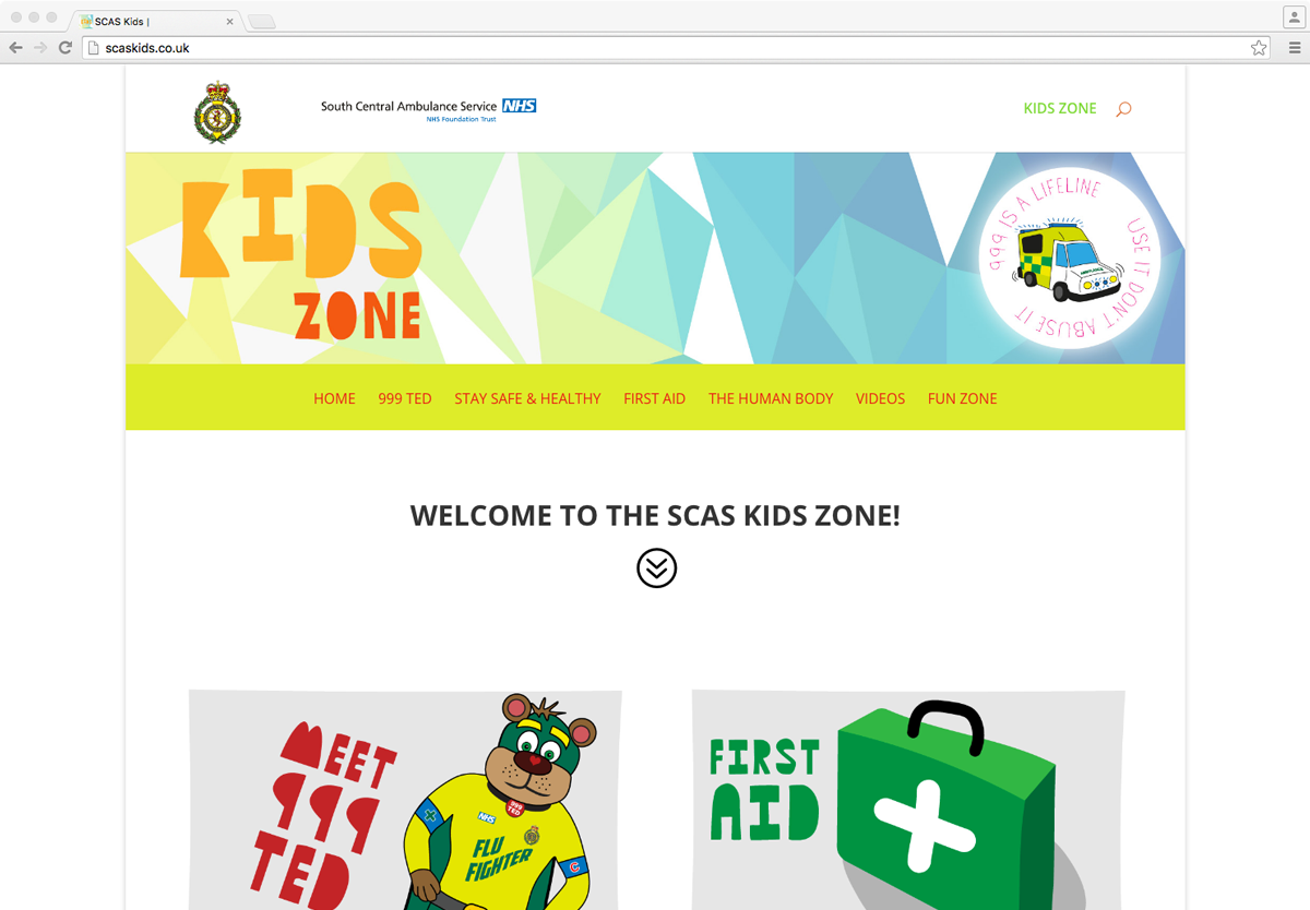 SCAS Kids website