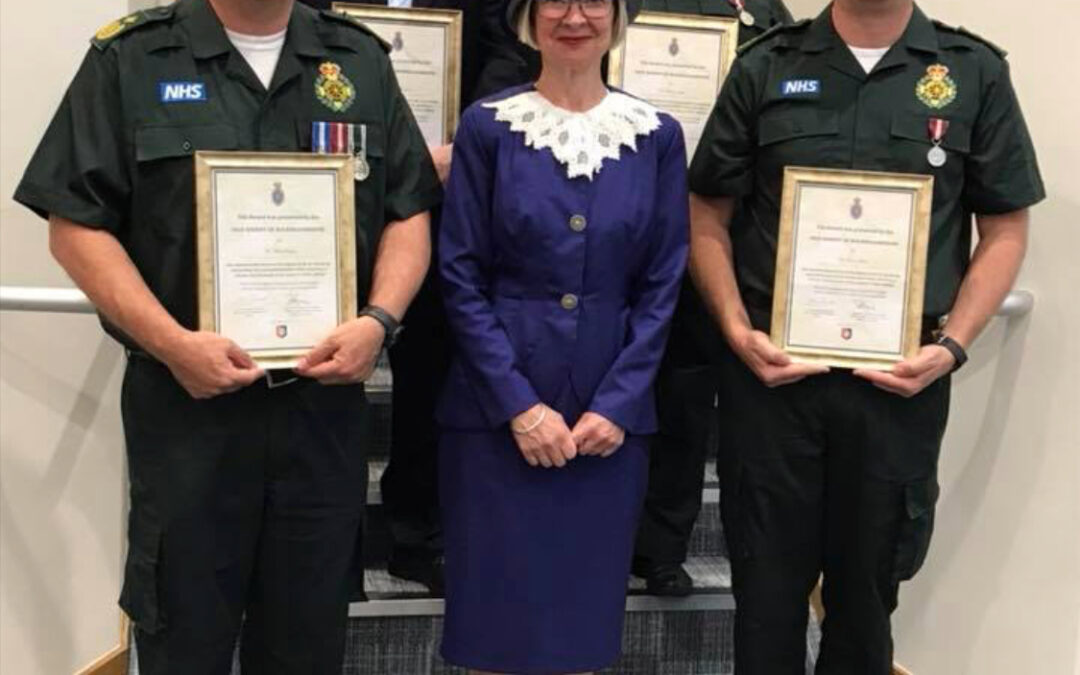SCAS staff receive commendation from High Sheriff of Buckinghamshire