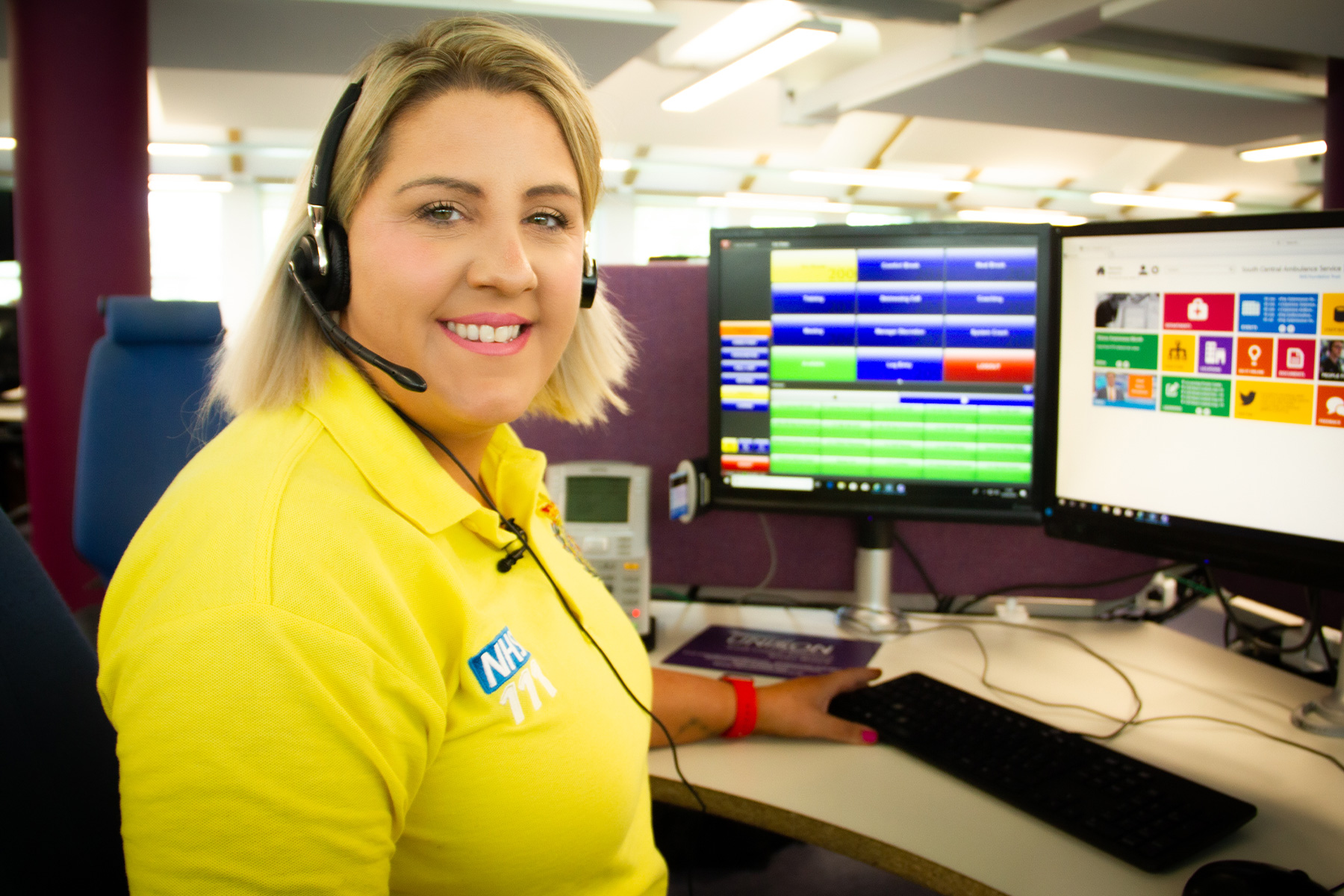 SCAS NHS 111 call taker