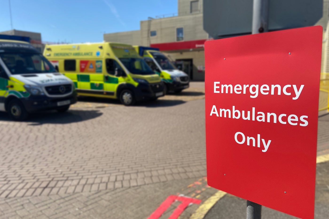 SCAS vehicles at hospital