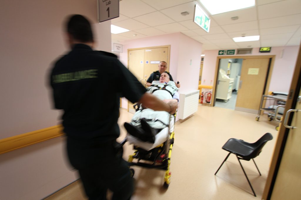 SCAS Paramedics in hospital