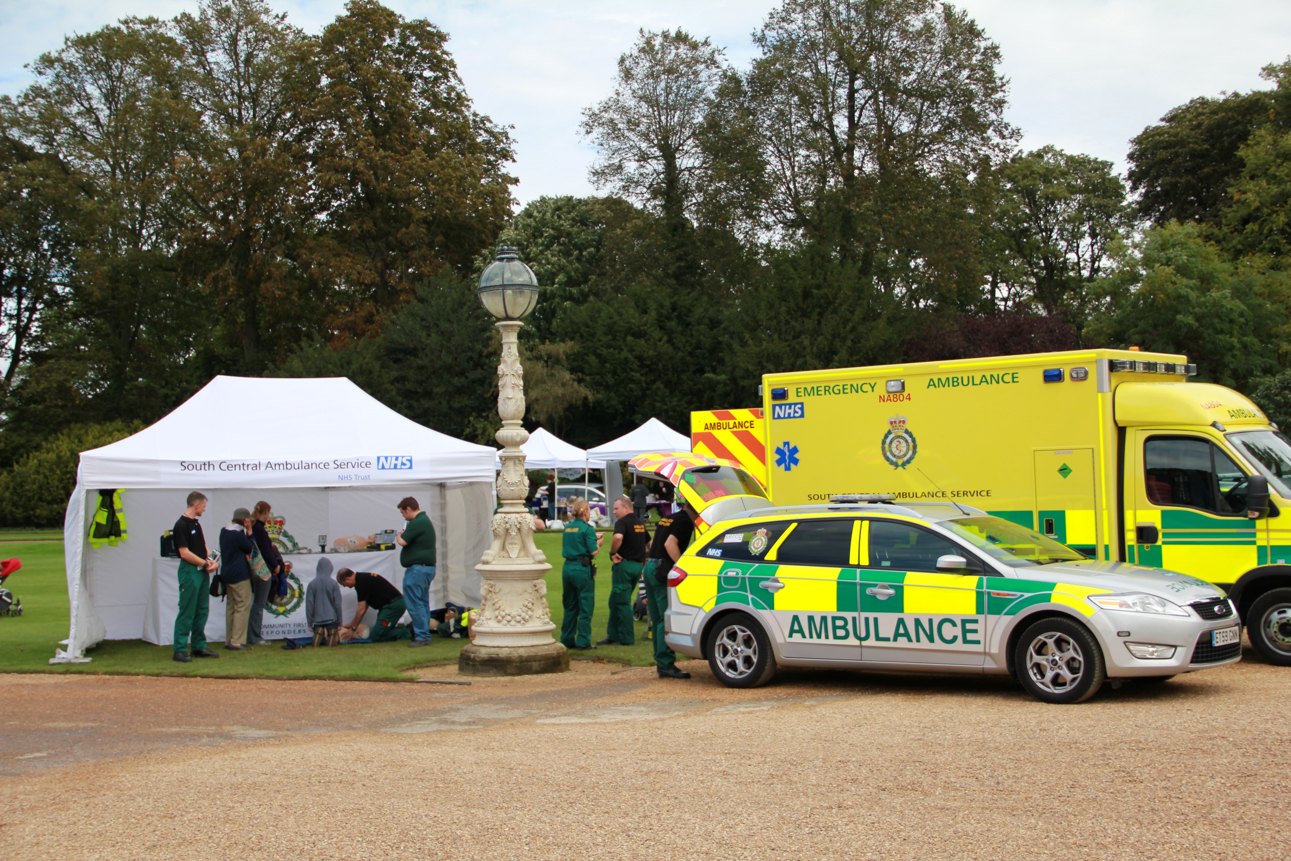 Ambulance display at event