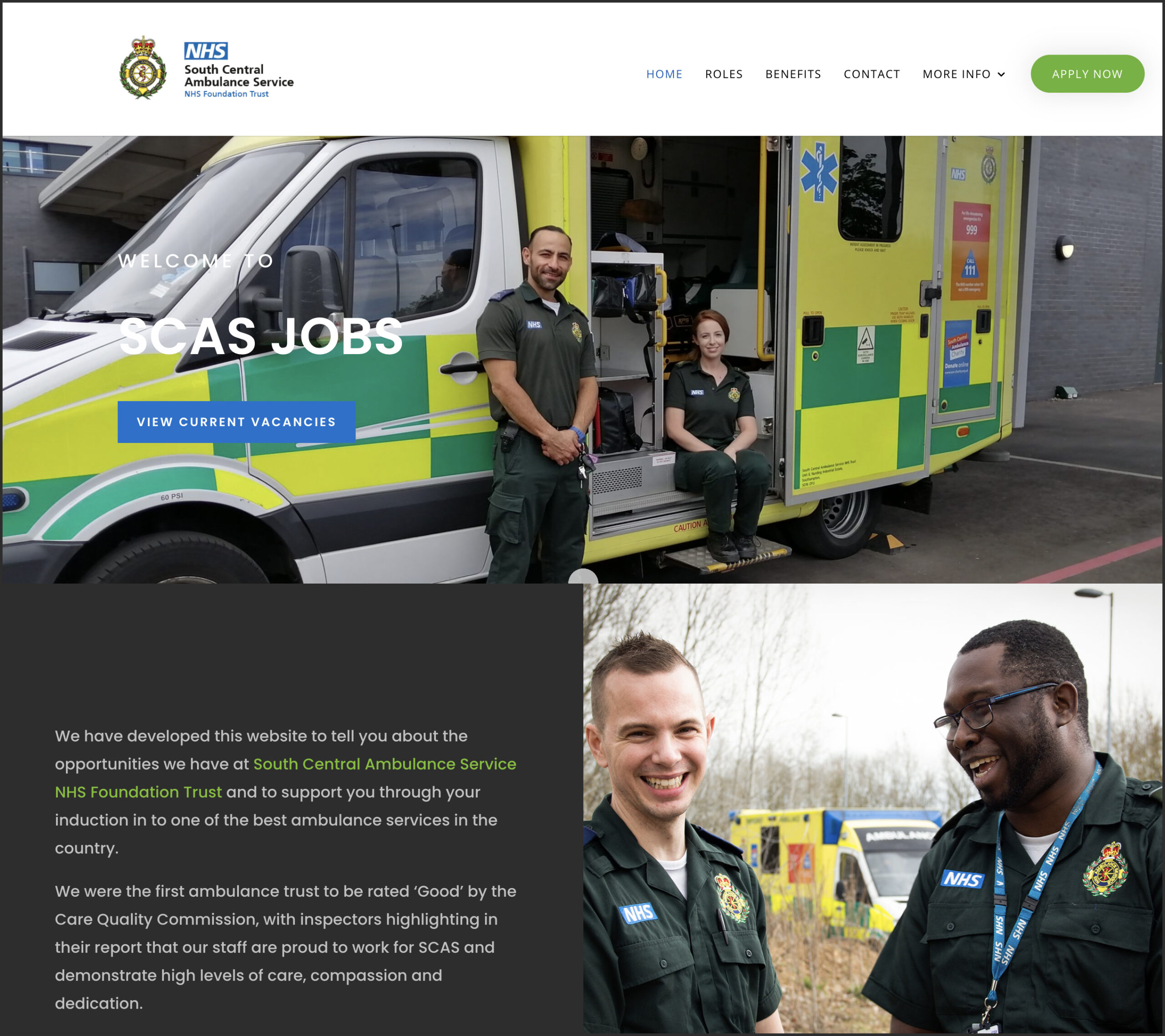 SCAS Jobs Website