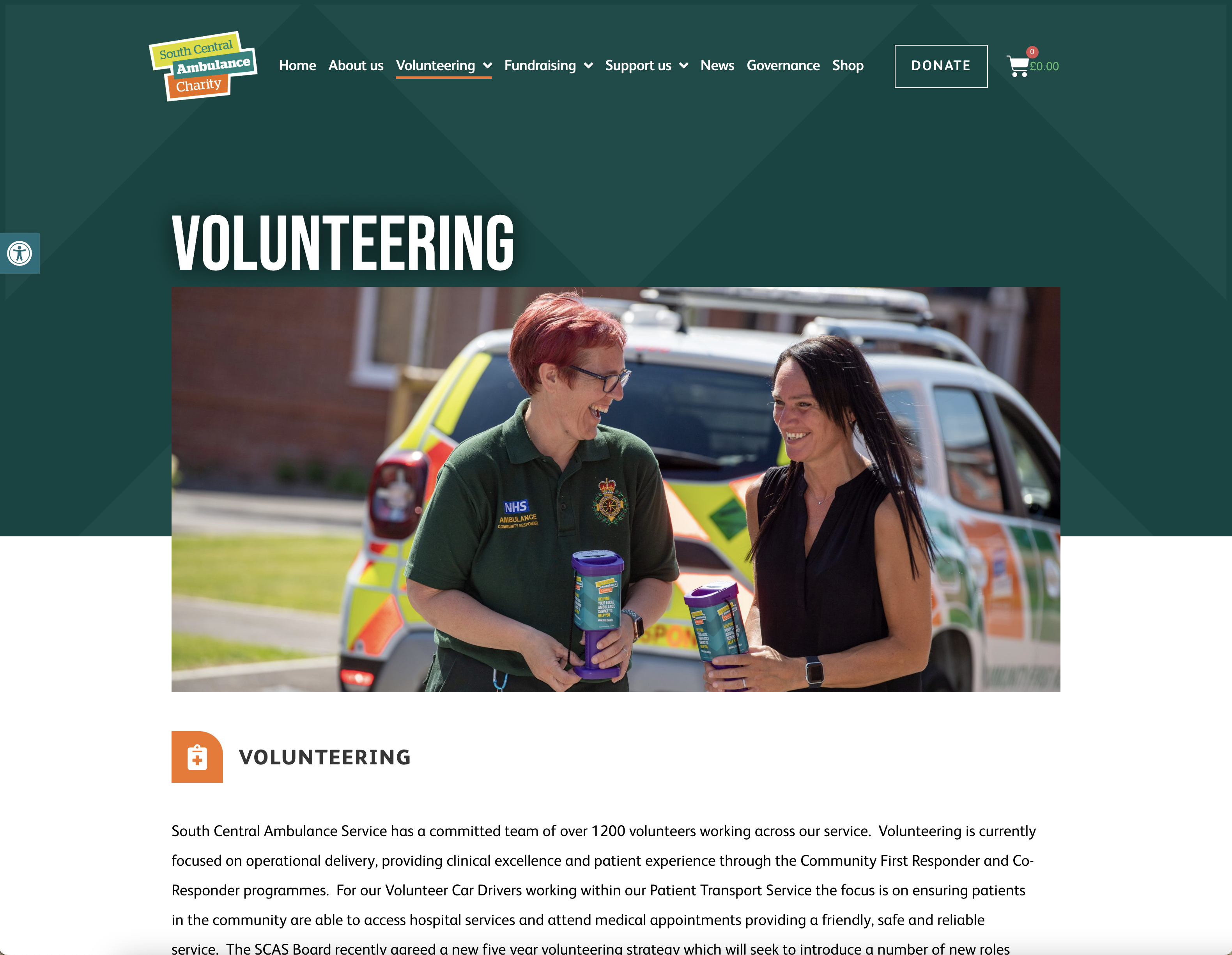 Volunteering website