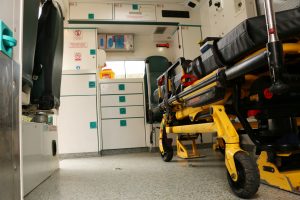 Inside the ambulance training pod