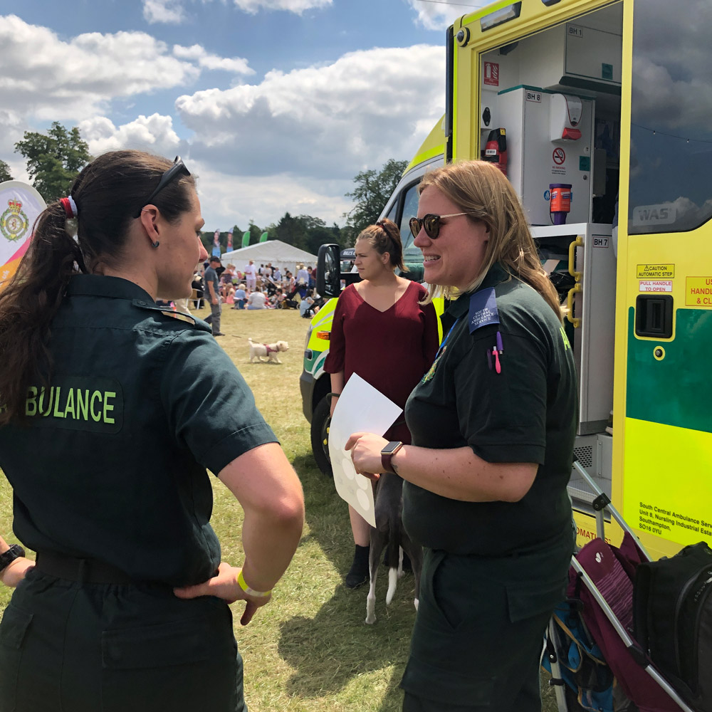 SCAS staff at public event