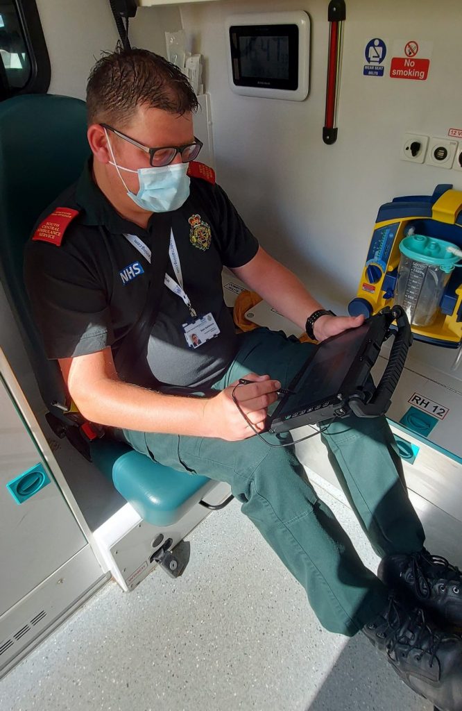 Practitioner using SCAS Connect