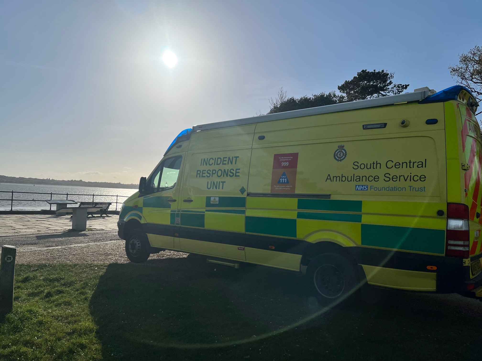 Ambulance Vehicle in the sun