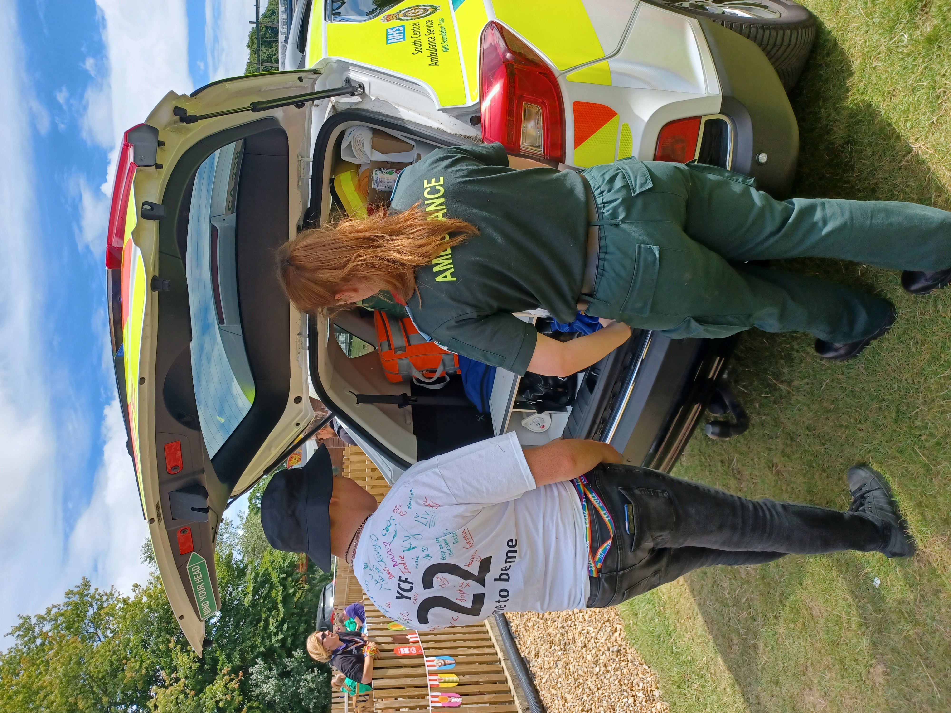 SCAS colleagues show inside the ambulance