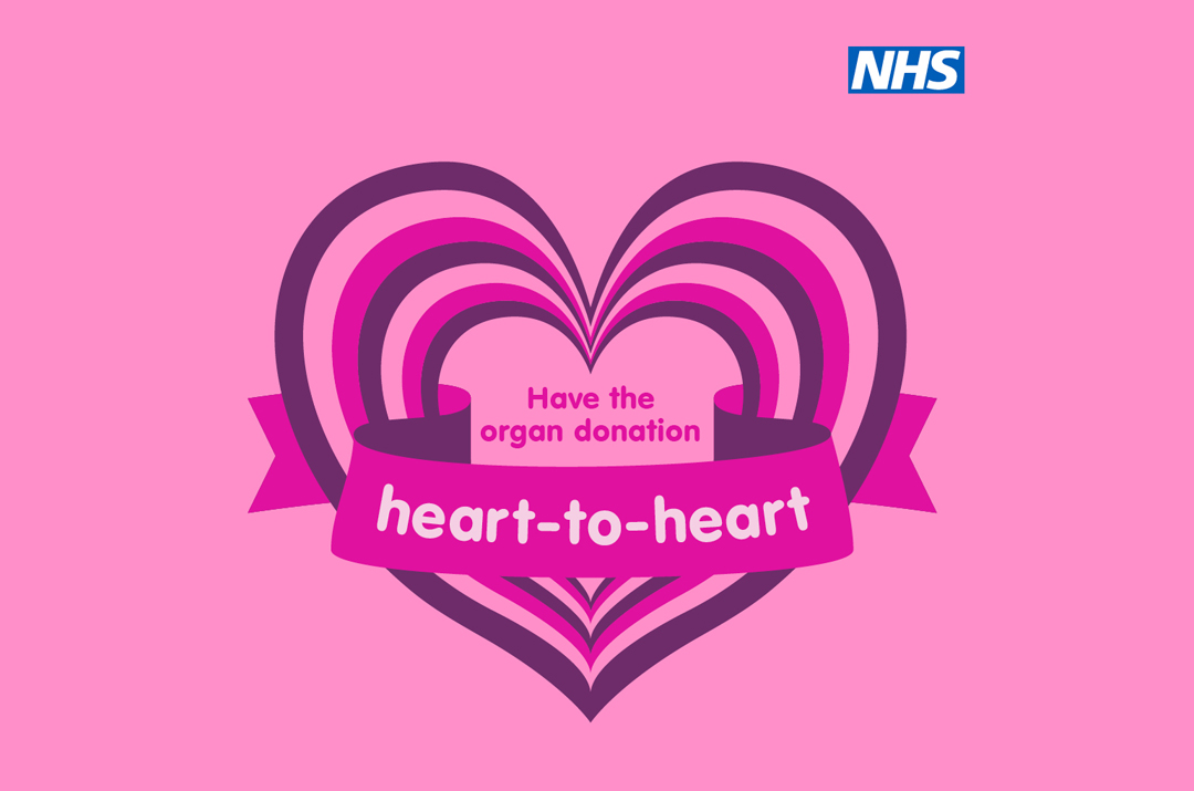Heart to heart organ logo
