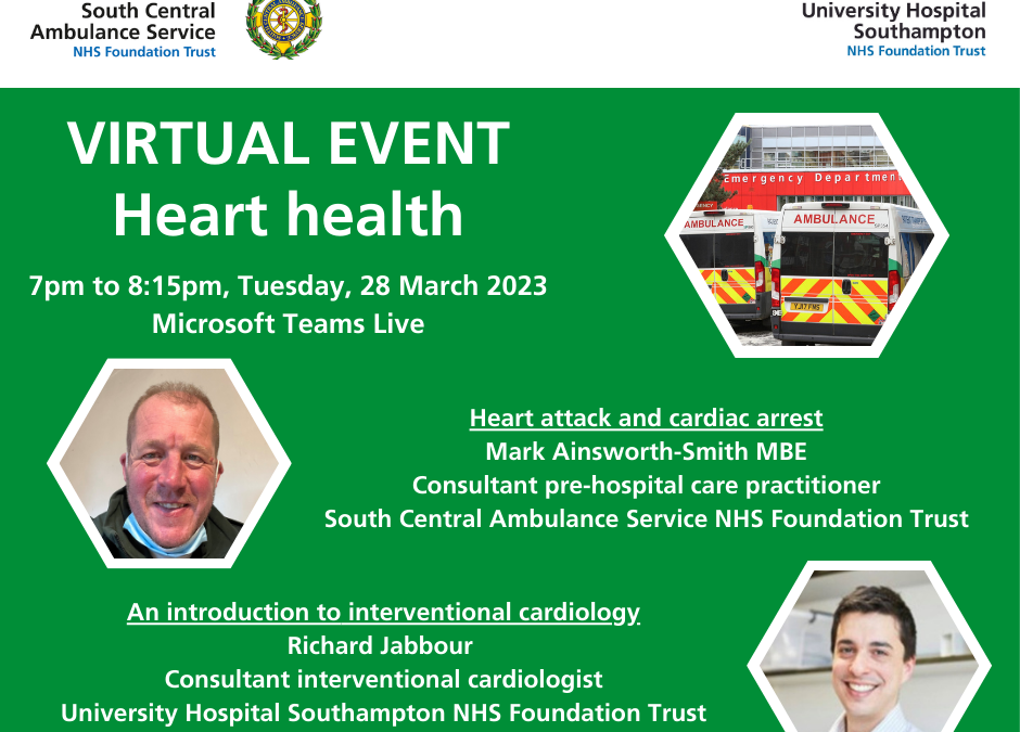 Your Health Matters – on-line public talk on heart health
