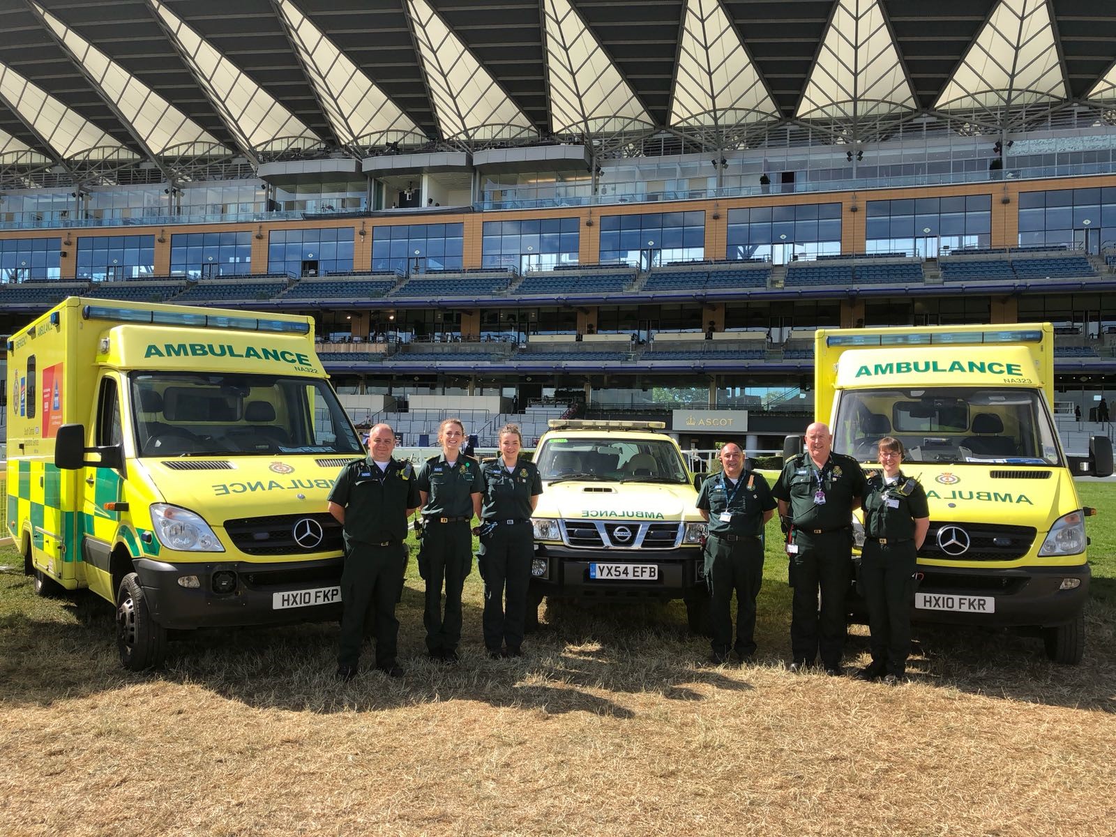 SCAS paramedics at Ascot