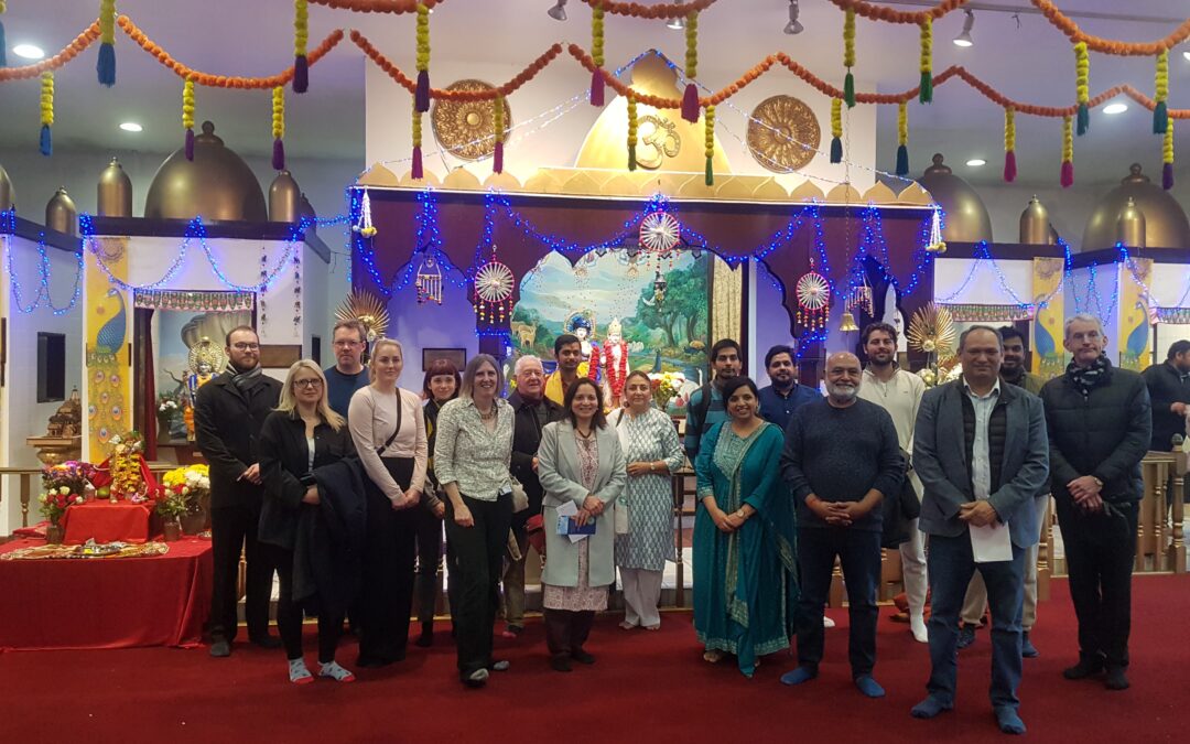 Public Governor, Hampshire, joins Southampton Council of Faiths for lunch at Vedic Temple