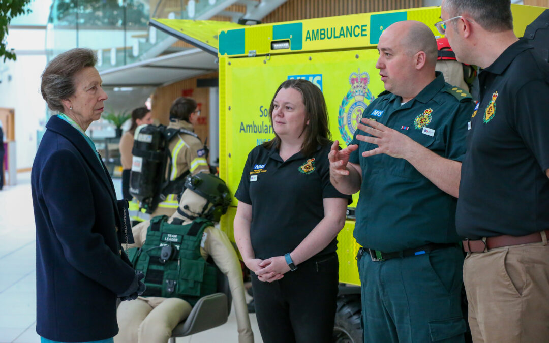 SCAS team meets HRH The Princess Royal at emergency services showcase