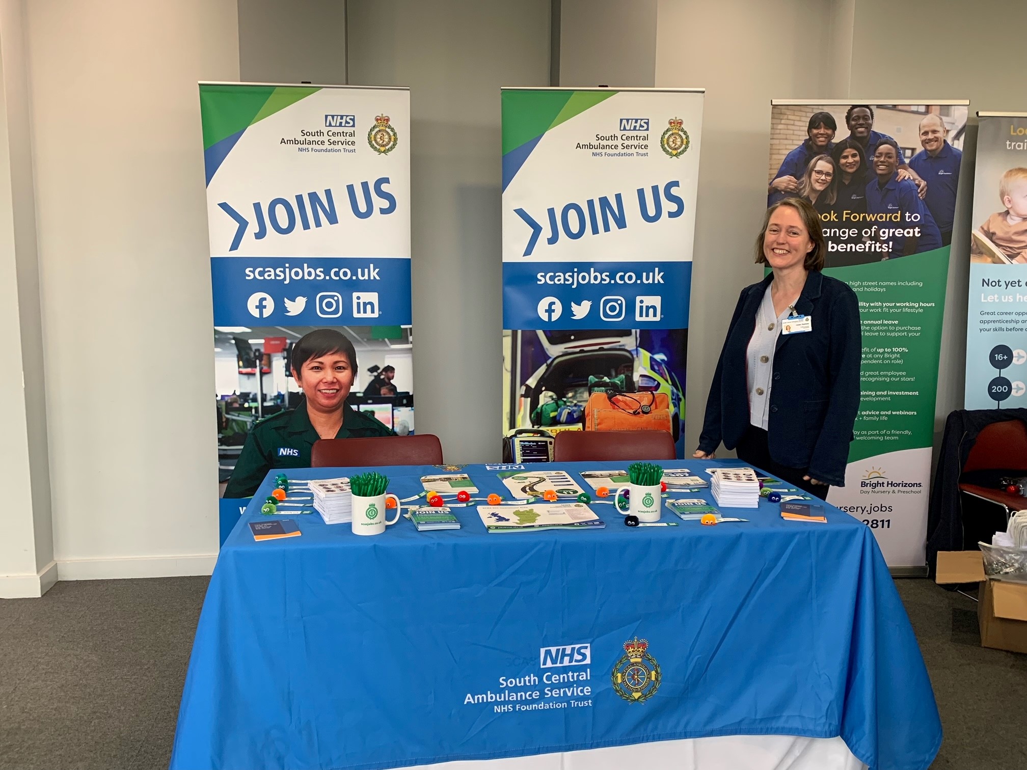 Helen Ramsay, Public Governor, at a careers event at Kassam Stadium, Oxford