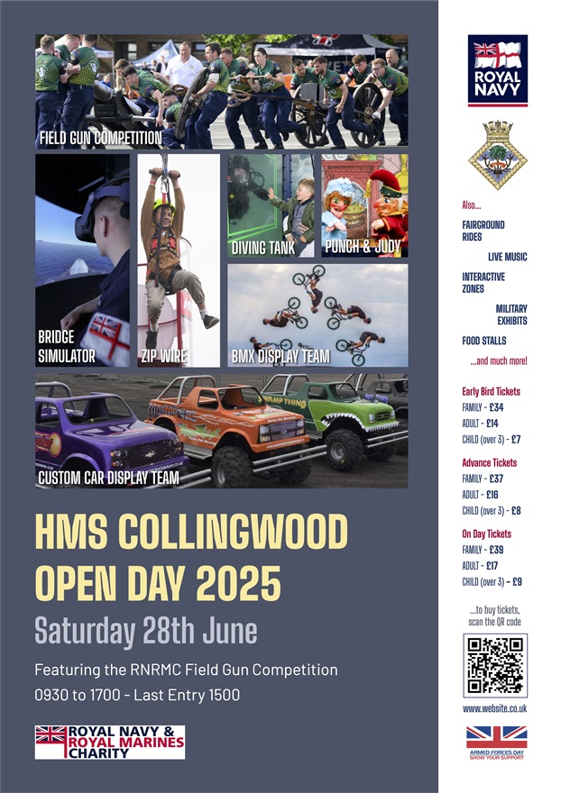HMS Collingwood Open Day flyer