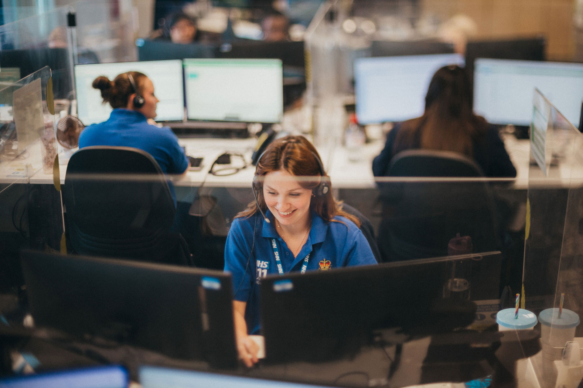 NHS 111 staff working in the clinical coordination centre