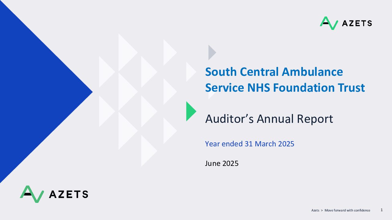 Auditor’s Annual Report 2024-25