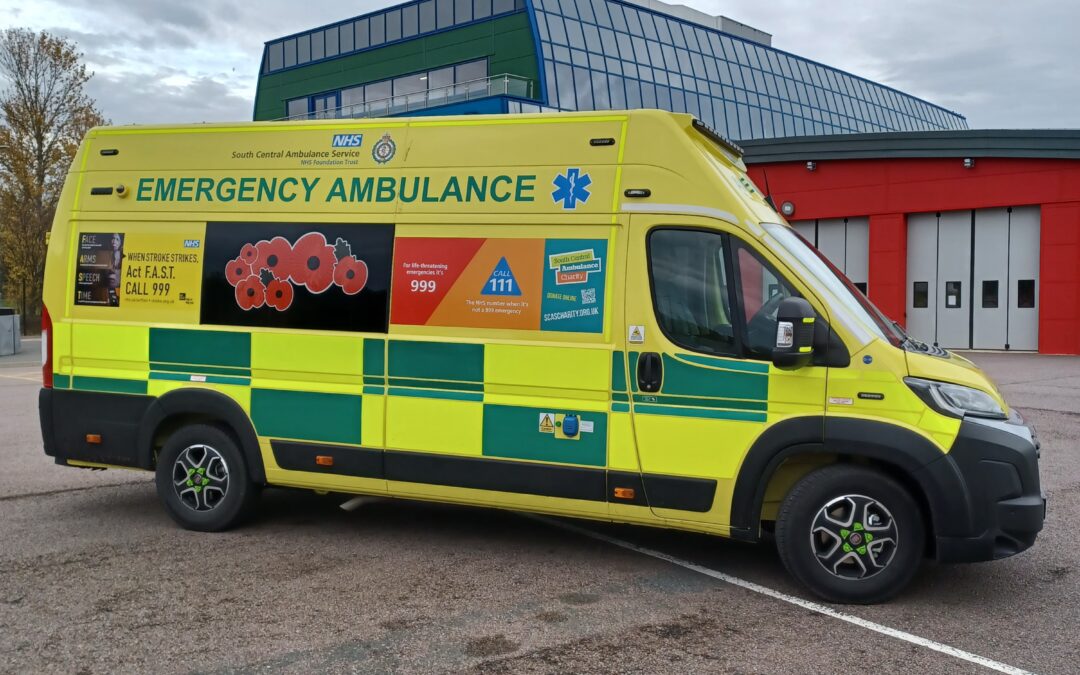 SCAS introduces poppy branded ambulances for November