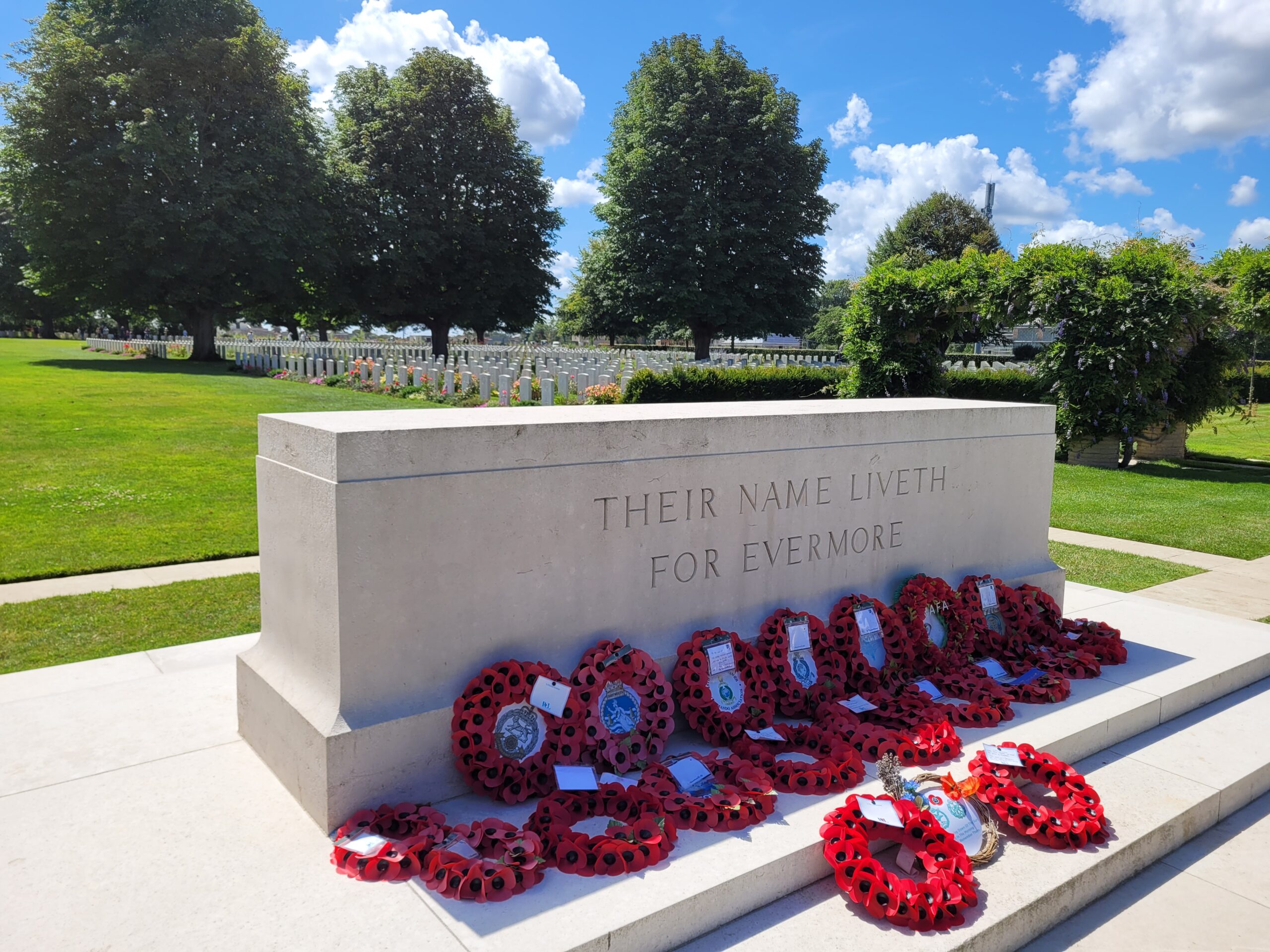 Photograph of the Bayeux War Cemetery in France