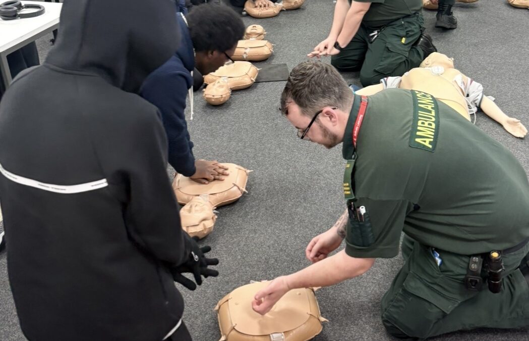 Paramedics Inspire Students at Reading College with Life-Saving Skills Session