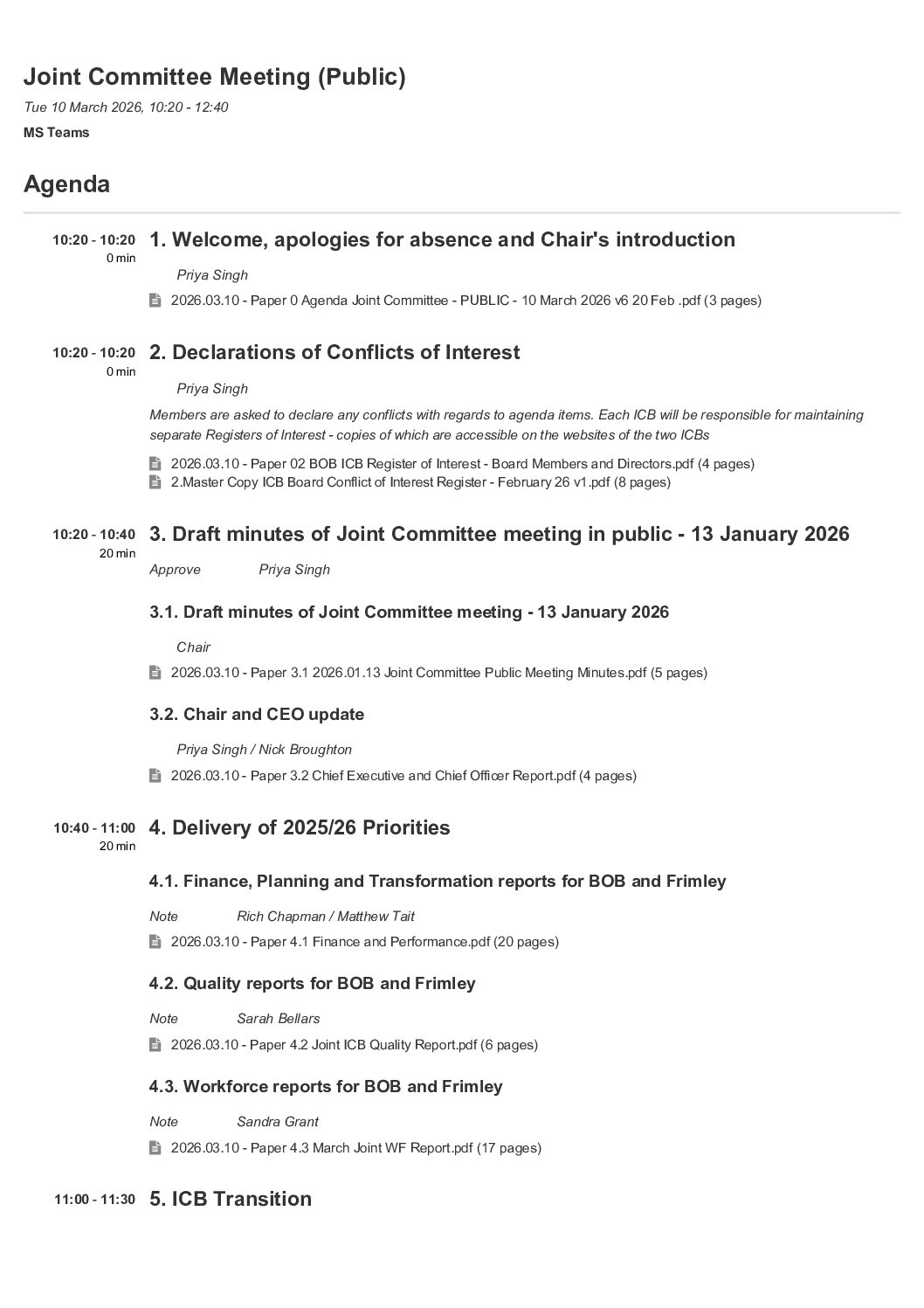 SCAS public Board papers supporting info – 2 April 2026 | South Central ...