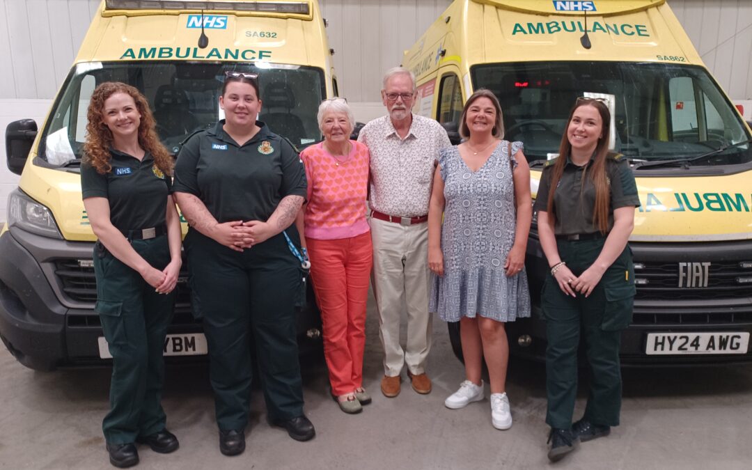 Cardiac arrest survivor reunites with ambulance team who helped save his life