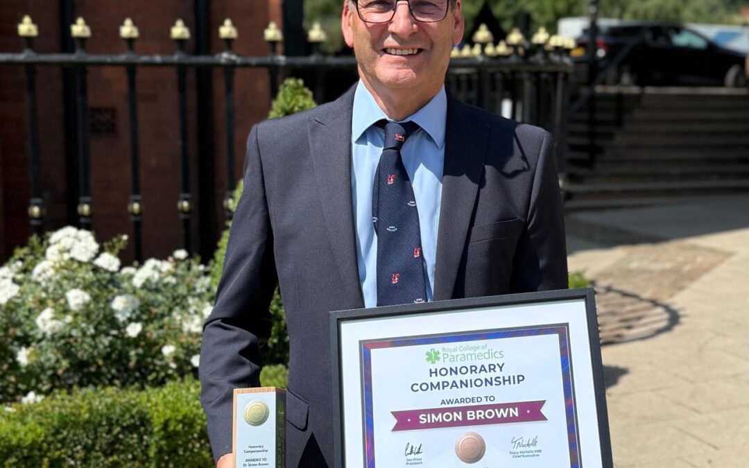 SCAS congratulates Dr Simon Brown on prestigious Royal College honour
